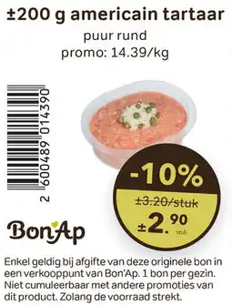 Bon Ap Americain tartaar aanbieding