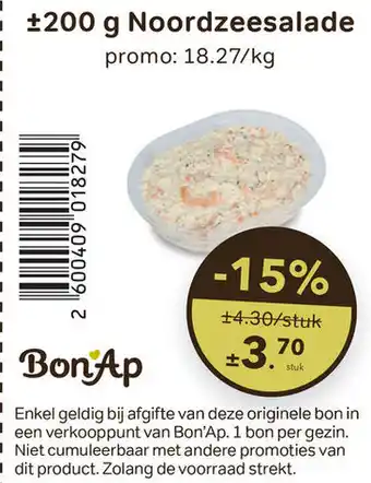 Bon Ap Noordzeesalade aanbieding