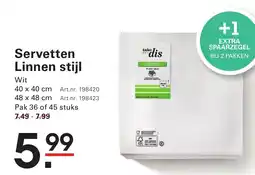 Sligro Servetten Linnen stijl aanbieding