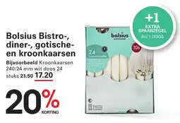 Sligro Bolsius Bistro-, diner-, gotische- en kroonkaarsen aanbieding