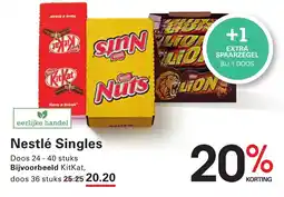 Sligro Nestlé Singles aanbieding