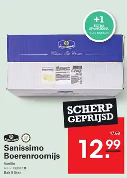 Sligro Sanissimo Boerenroomijs vanille aanbieding