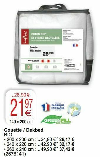 Cora Couette - dekbed bio aanbieding