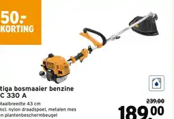 GAMMA Stiga bosmaaier benzine BC 330 A aanbieding