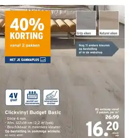 GAMMA Clickvinyl Budget Basic aanbieding