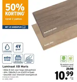 GAMMA Laminaat XB Maris aanbieding