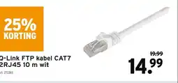 GAMMA Q-Link FTP kabel CAT7 2RJ45 10 m wit aanbieding