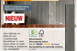 GAMMA Decorpaneel beton aanbieding
