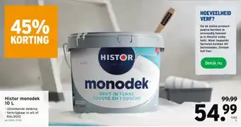 GAMMA Histor monodek 10 L aanbieding