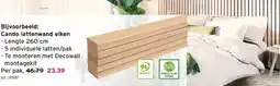 GAMMA Cando lattenwand eiken aanbieding