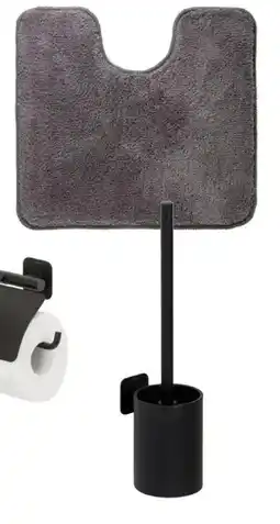 GAMMA Toiletrolhouder Colar met klep zwart aanbieding