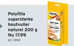 GAMMA Polyfilla supersterke houtvuller naturel 200 g aanbieding