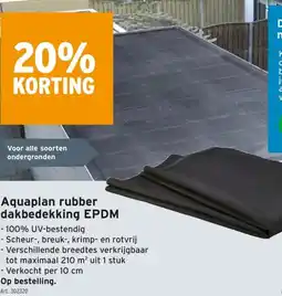 GAMMA Aquaplan rubber dakbedekking EPDM aanbieding