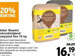 GAMMA Weber Beamix onkruidmijdend voegzand flex 15 kg aanbieding