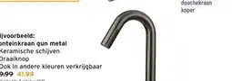 GAMMA Fonteinkraan gun metal aanbieding