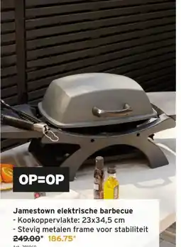 GAMMA Jamestown elektrische barbecue -Kookoppervlakte: 23x34,5 cm aanbieding