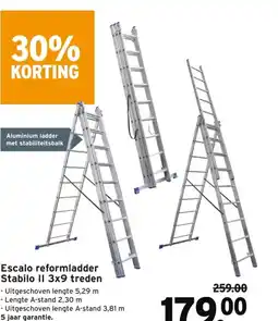 GAMMA Escalo reformladder Stabilo II 3x9 treden aanbieding