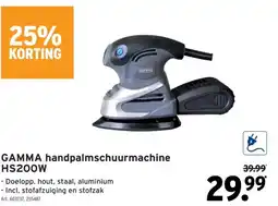 GAMMA GAMMA handpalmschuurmachine HS200W aanbieding