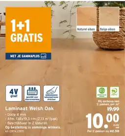 GAMMA Laminaat Welsh Oak aanbieding