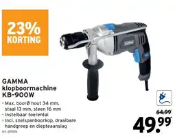 GAMMA GAMMA klopboormachine KB-900W aanbieding