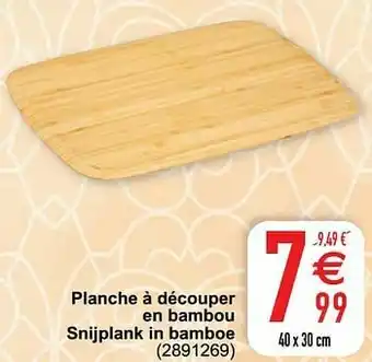 Cora Planche à découper en bambou snijplank in bamboe aanbieding