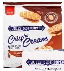 Colruyt Jules Destrooper Crisp n' Cream Chocolade aanbieding