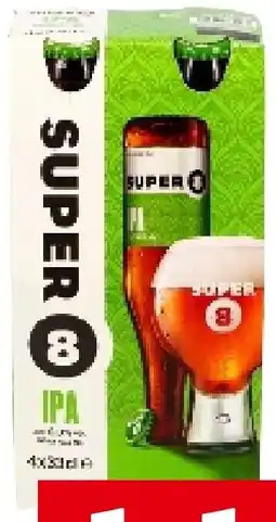 Colruyt Super 8 IPA 6% vol blond bier aanbieding