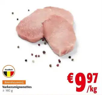 Colruyt Varkensmignonettes aanbieding