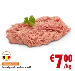 Colruyt Bereid gehakt varken + kalf aanbieding