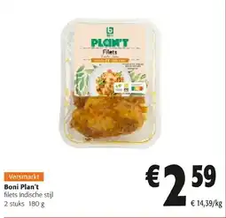 Colruyt Boni Plan't filets Indische stijl aanbieding