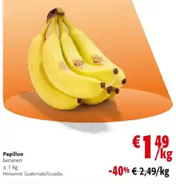 Colruyt Papillon bananen aanbieding