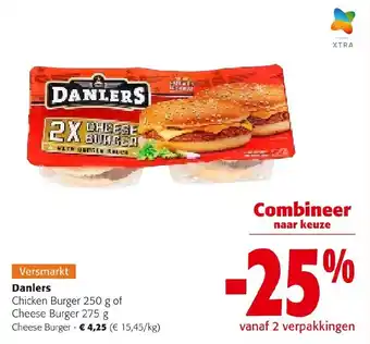 Colruyt Danlers Cheese Burger aanbieding