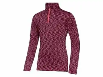 Lidl CRIVIT® Thermoshirt met lange mouwen en sportieve opstaande kraag (122/128, koraal) aanbieding