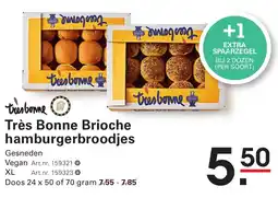 Sligro Très Bonne Brioche hamburgerbroodjes aanbieding