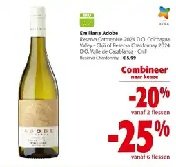 Colruyt Emiliana Adobe Reserva Chardonnay aanbieding