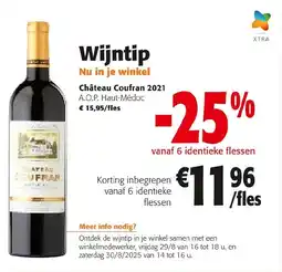 Colruyt Château Coufran 2021 A.O.P. Haut-Médoc aanbieding