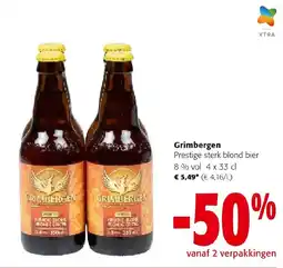 Colruyt Grimbergen Prestige sterk blond bier 8% vol aanbieding