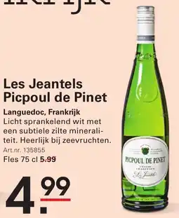 Sligro Les Jeantels Picpoul de Pinet aanbieding