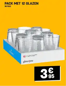 Electro Depot PACK MET 12 GLAZEN aanbieding