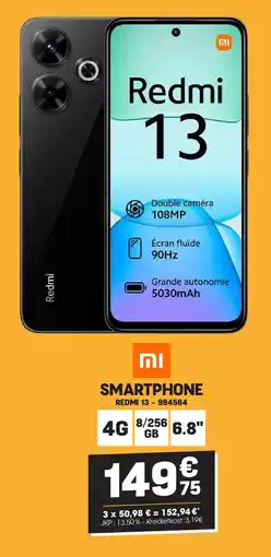 Electro Depot Mi SMARTPHONE REDMI 13 aanbieding