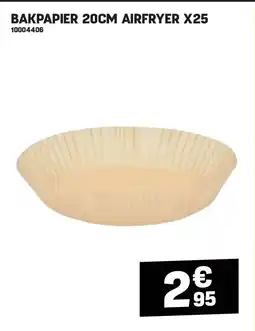 Electro Depot BAKPAPIER 20CM AIRFRYER X25 aanbieding