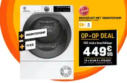 Electro Depot Hoover DROOGKAST MET WARMTEPOMP NDEH11A2TSBEXS-S aanbieding