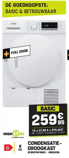 Electro Depot High One CONDENSATIEDROOGKAST DC8GFDW566C aanbieding