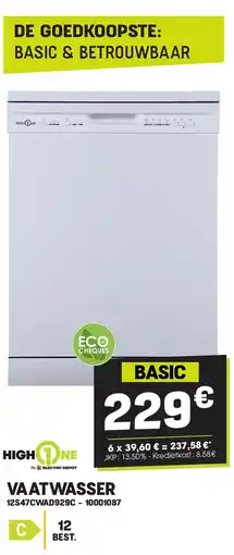 Electro Depot VAATWASSER 12S47CWAD929C aanbieding