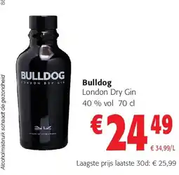 Colruyt Bulldog London Dry Gin 40 % vol 70 cl aanbieding