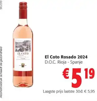 Colruyt El Coto Rosado 2024 aanbieding