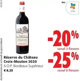 Colruyt Réserve du Château Croix-Mouton 2020 aanbieding