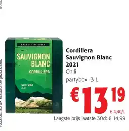 Colruyt Cordillera Sauvignon Blanc 2021 aanbieding