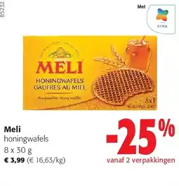 Colruyt Meli honingwafels 8 x 3 aanbieding