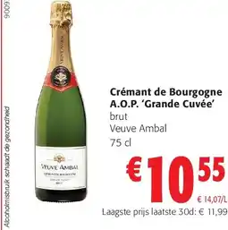 Colruyt Crémant de Bourgogne A.O.P. ‘Grande Cuvée’ aanbieding